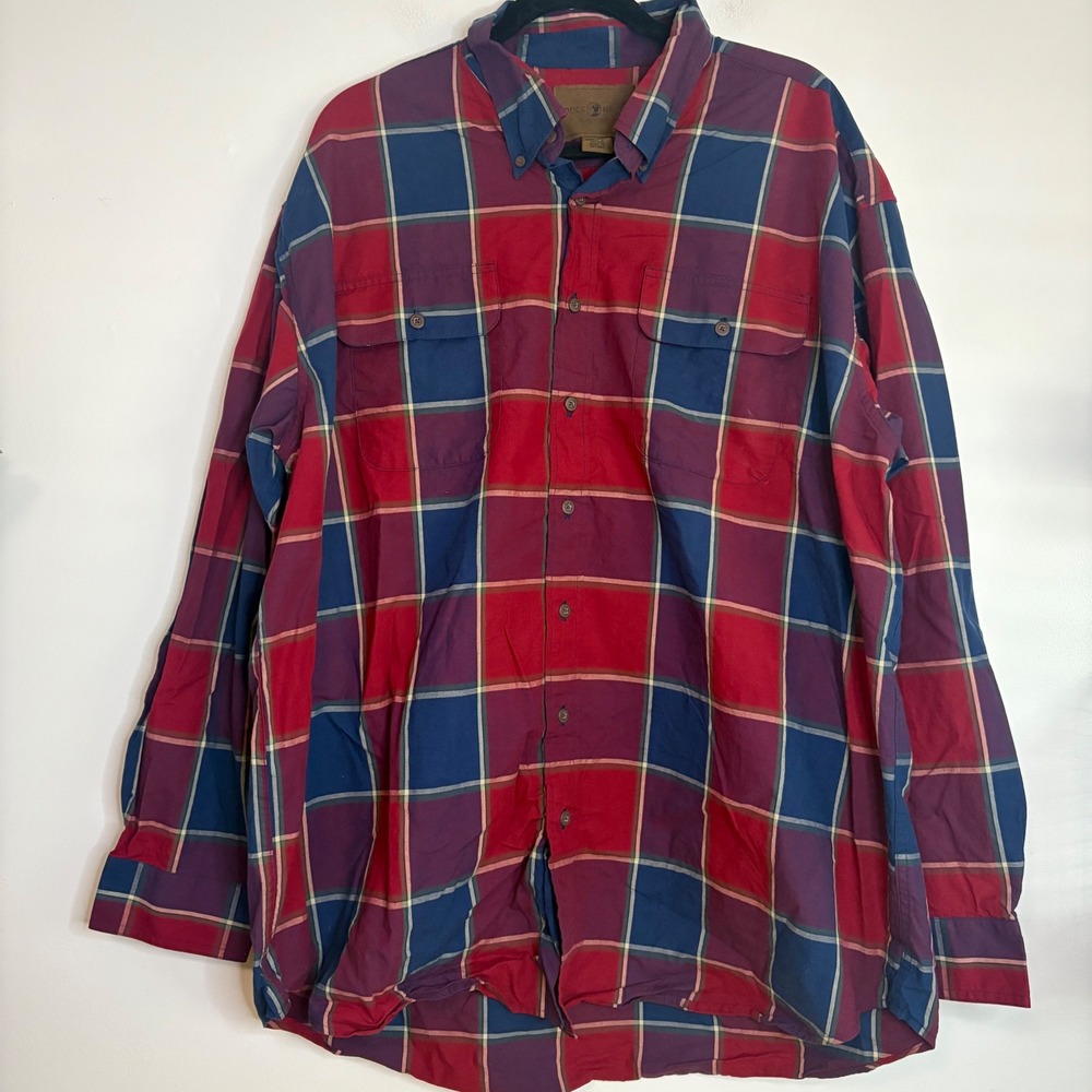 Duck Head‎ Expedition XXL Plaid Button Down Shirt Mens